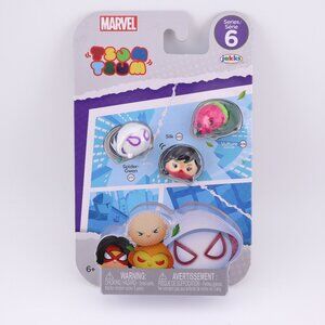 Marvel Tsum Tsum Spiderman, Spider Gwen, Vulture Series 6 Collectible Figures